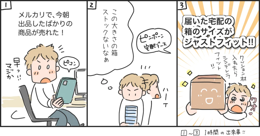 今日の奇跡★広告マンガ家マツキヨコの日常の出来事を描いた絵日記のイラスト。