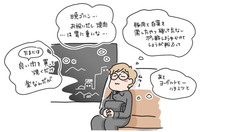 京都【大覚寺】さんで、ウェディングフォト見学、帰り道、晩御飯は何にしようか悩んでいるところ | マツキヨコの絵日記